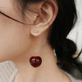 Cheerful Red Cherry Earrings - A Touch of Elegance