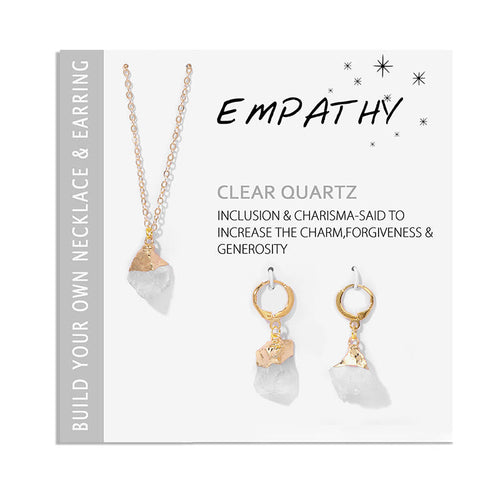 Alluring Crystal Jewelry Set with Necklace and Earrings - Elara