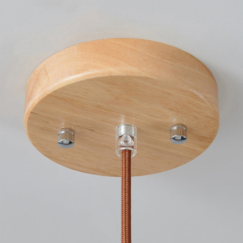 VintageLight - Stylish Wooden and Glass Pendant Lamp