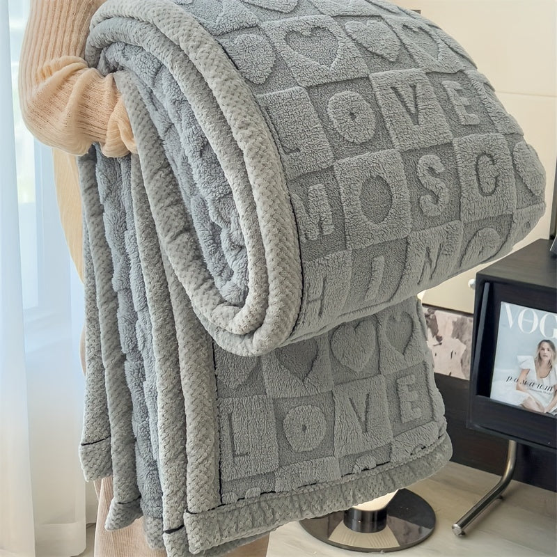 Stijlvolle Coral Fleece Deken voor Ultiem Comfort