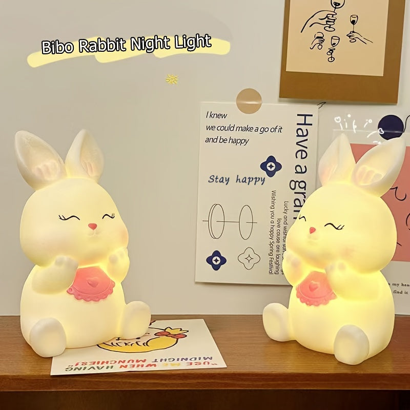 CuteRabbit - Charming LED Table Lamp for Bedroom
