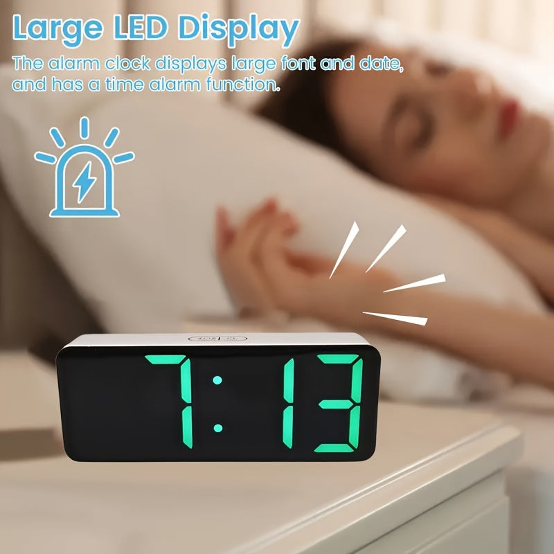 TimeGlow – Stylish LED Alarm Clock with Dimming Function