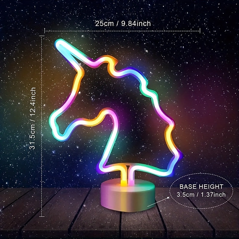 UnicornGlow Lamp - Neon Unicorn USB Table Lamp for Party Decoration