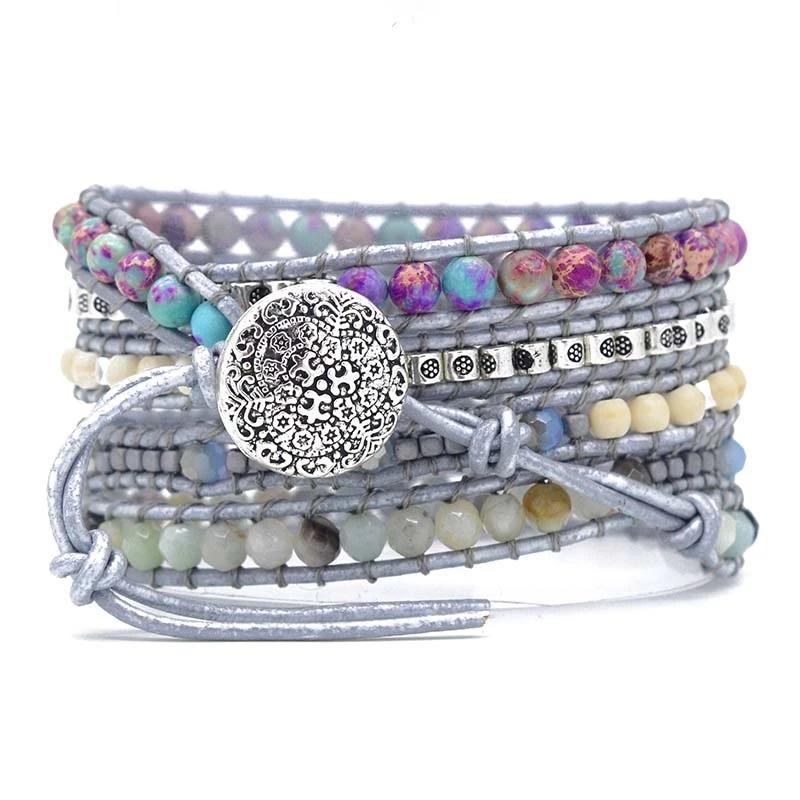Selina Bracelet - Turquoise Wrap Bracelet for Healing & Protection