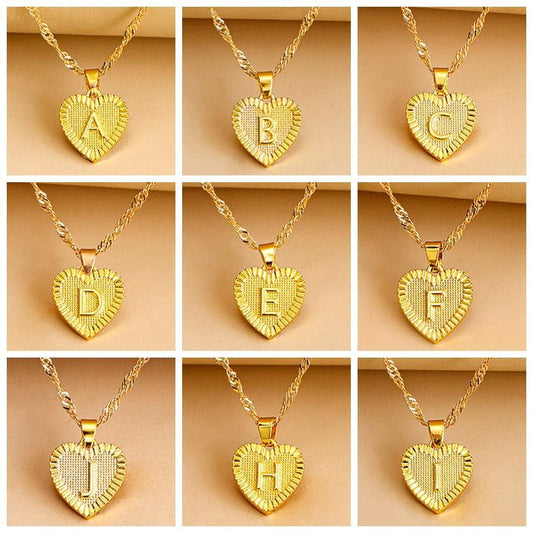 Amara - Elegant Gold Heart Necklace
