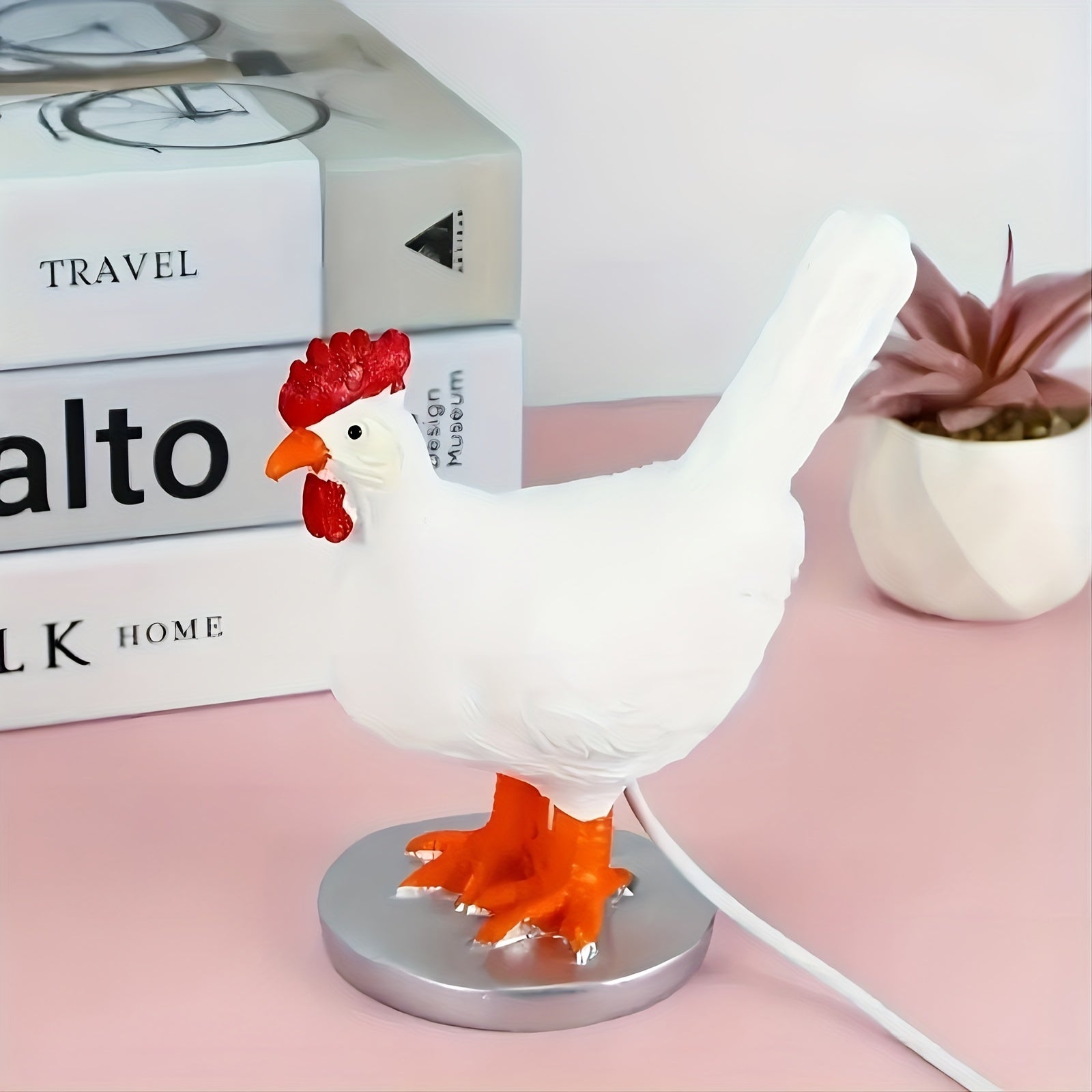 EggGlow Lamp – Realistic 3D Chicken Egg LED with USB