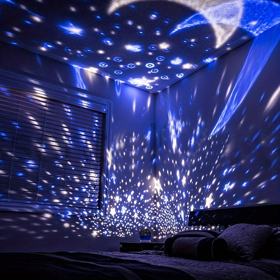 StarryDream Projector – Colourful Star Lamp with 360° Rotation