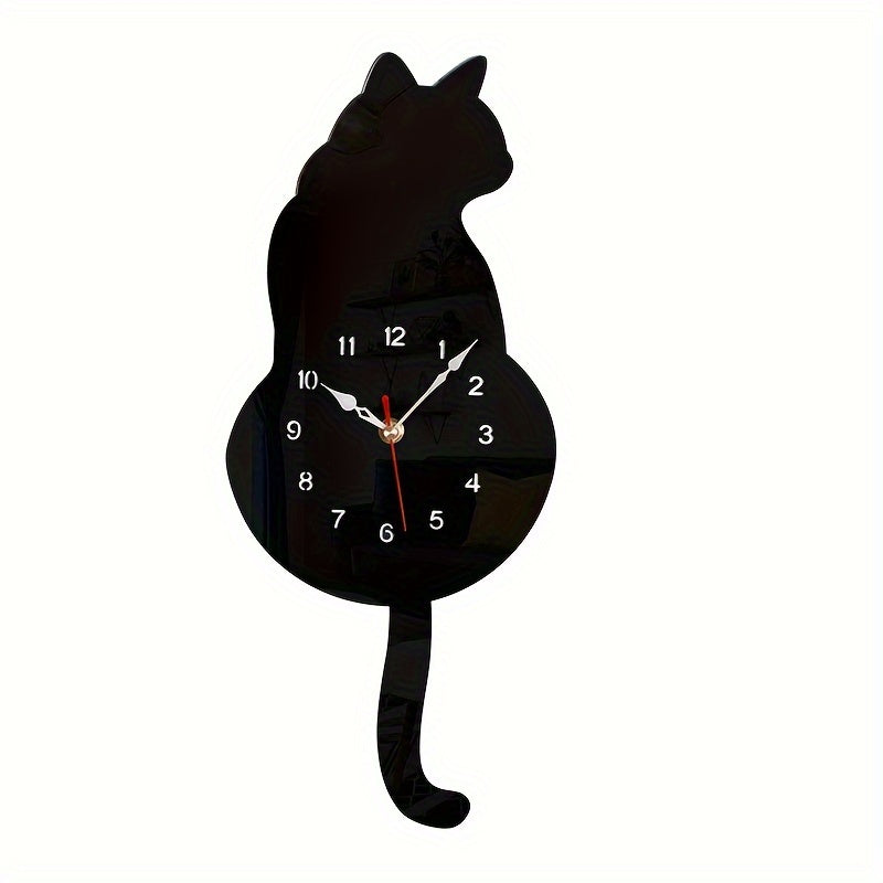 SwingTail Clock - Silent Swinging Tail Cat Wall Decoration