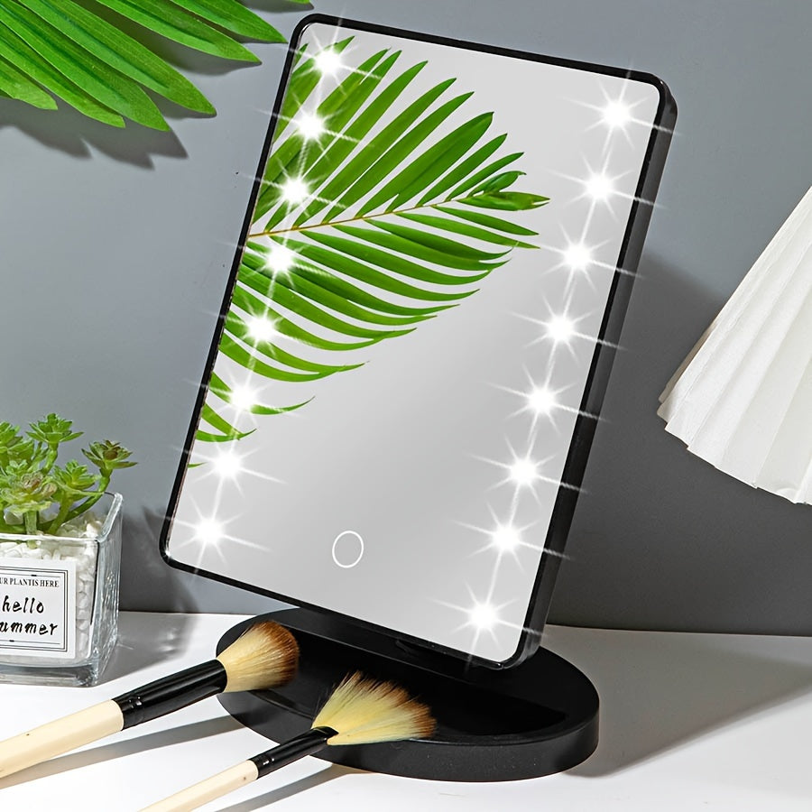GlowMirror – Portable Makeup Mirror with LED Lighting