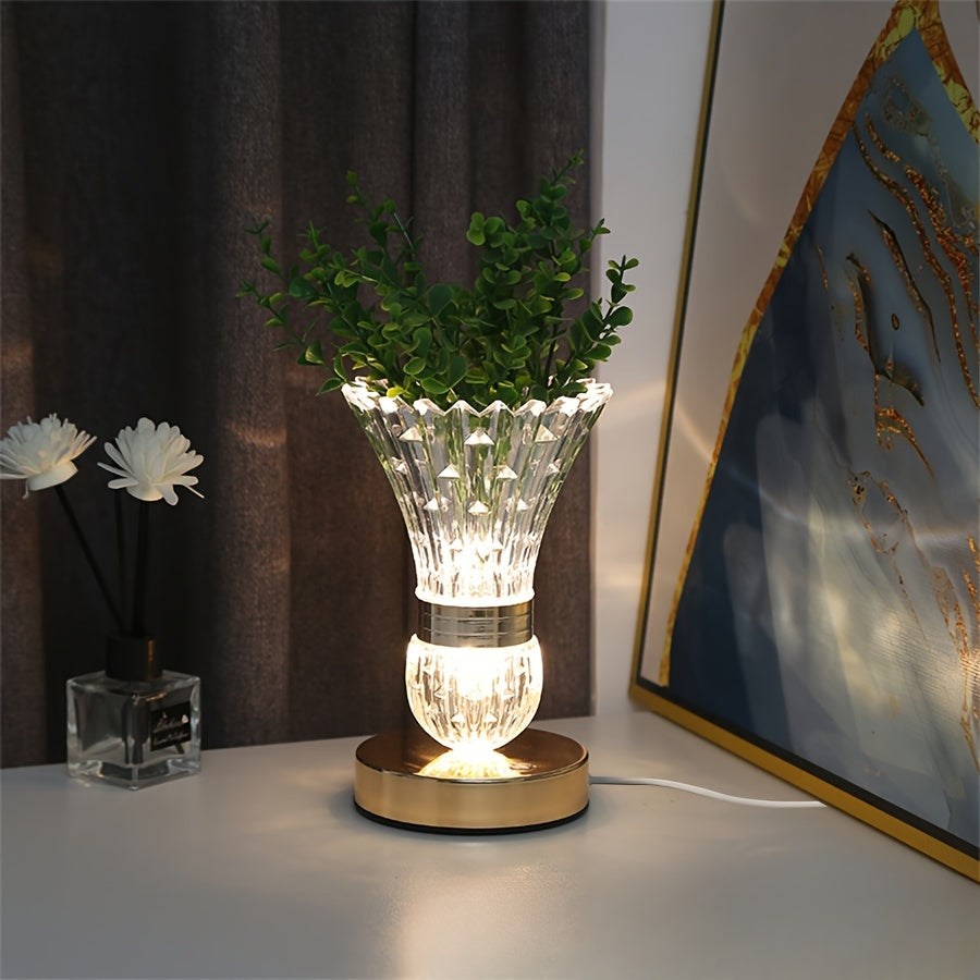 VaseLicht - LED Crystal Table Lamp with Dimmable Ambiance