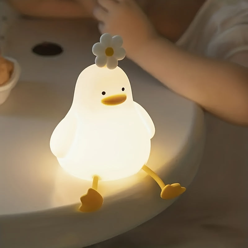 BloomDuck – Dimmable Silicone Night Light with Tap Function