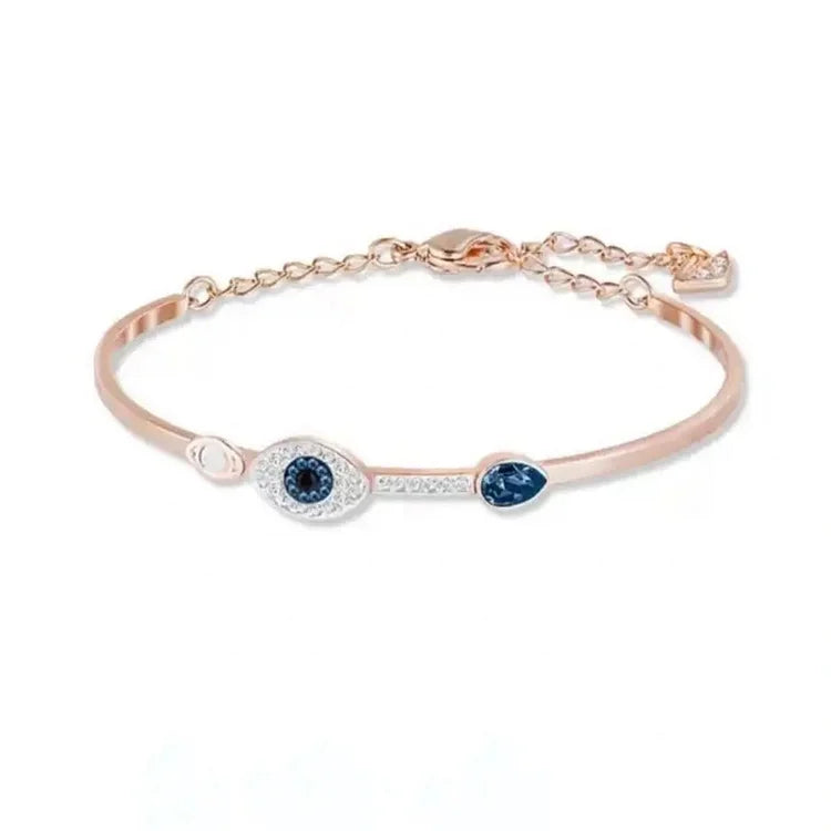 Amira's Enchanting Evil Eye Necklace and Bracelet Set