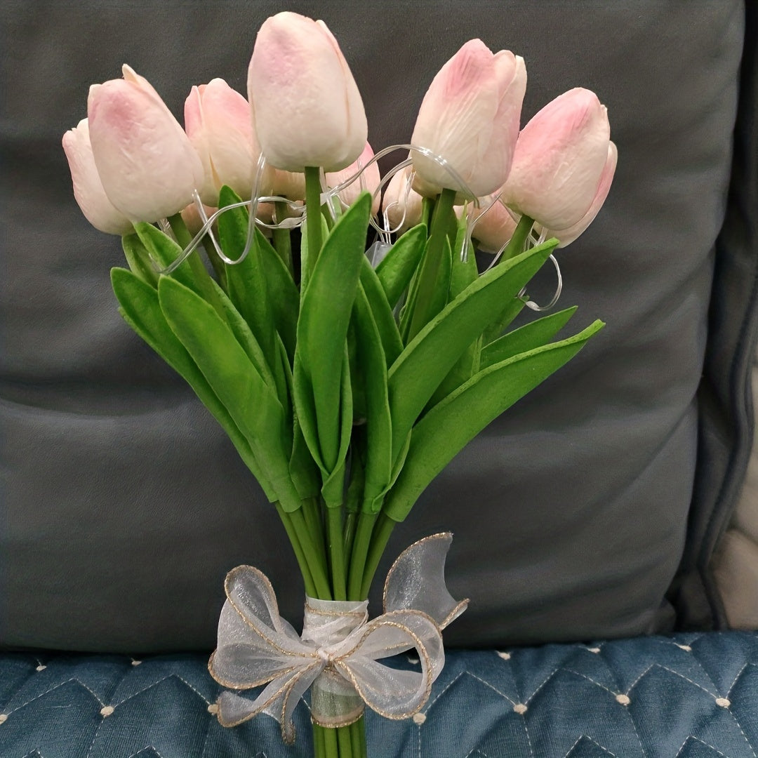LumiBloom – 10x Tulip LED Table Lamp Bouquet