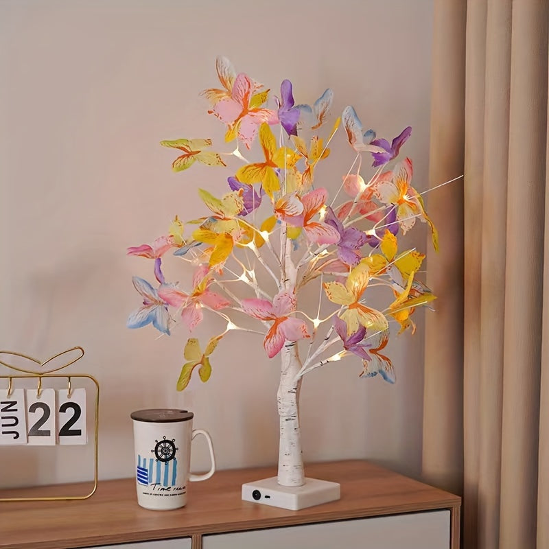GlowBirch - Stylish LED Lamp with Birch Butterfly Motif