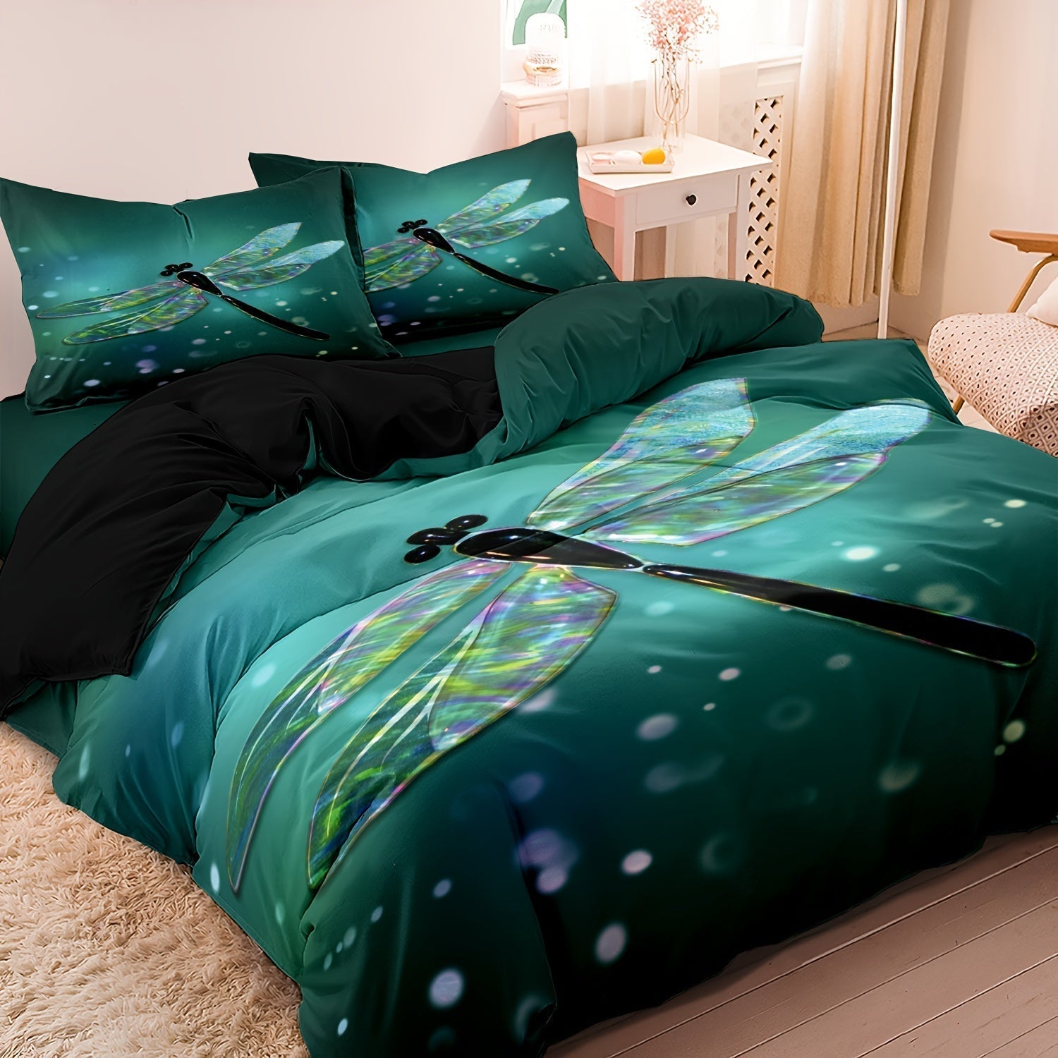 Elegant Dragonfly Bedding Set – Luxury, Comfort, and Durability