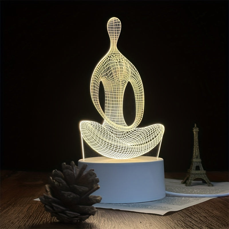 ZenLight - Modern 3D Yoga Night Light