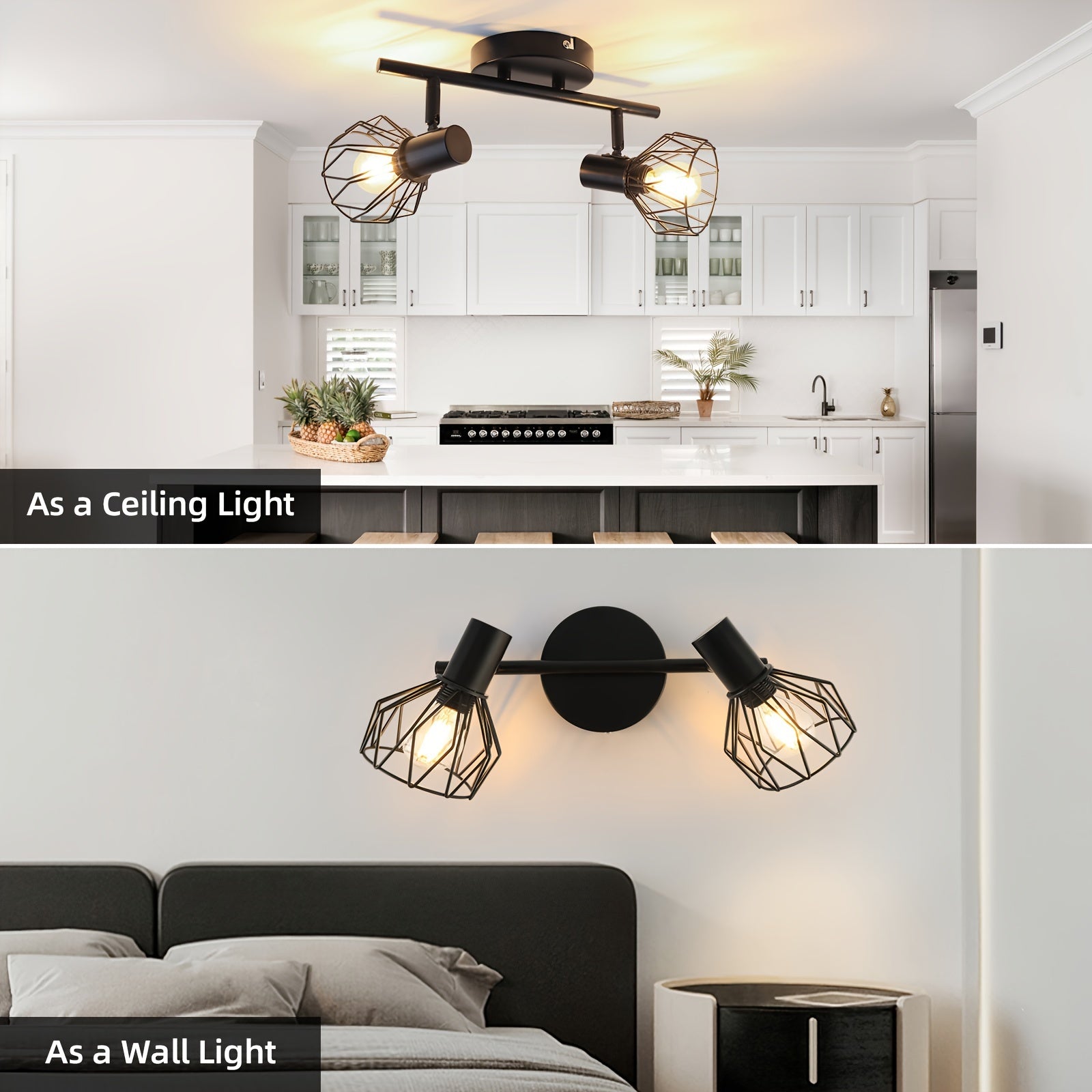 SpotFlex Light – Adjustable LED Ceiling Light with 2 Spheres