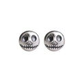 Unique Handmade Pumpkin Prince Skull Earrings - Mara