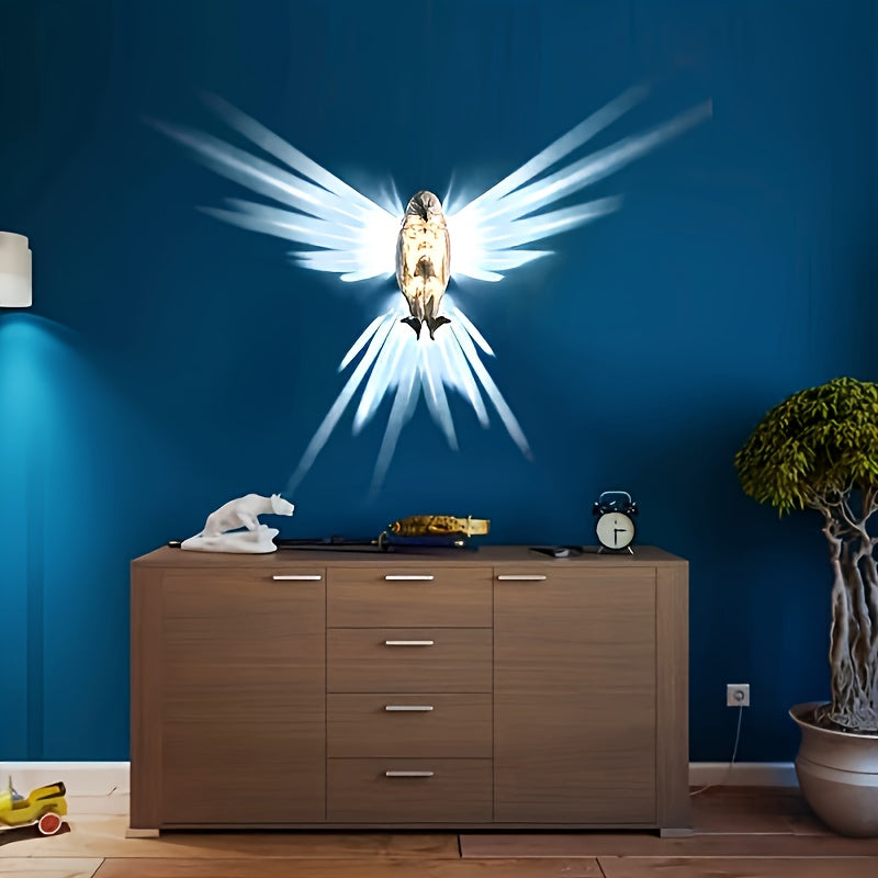 OwlGlow Wall Light - Geometric LED Wall Decoration