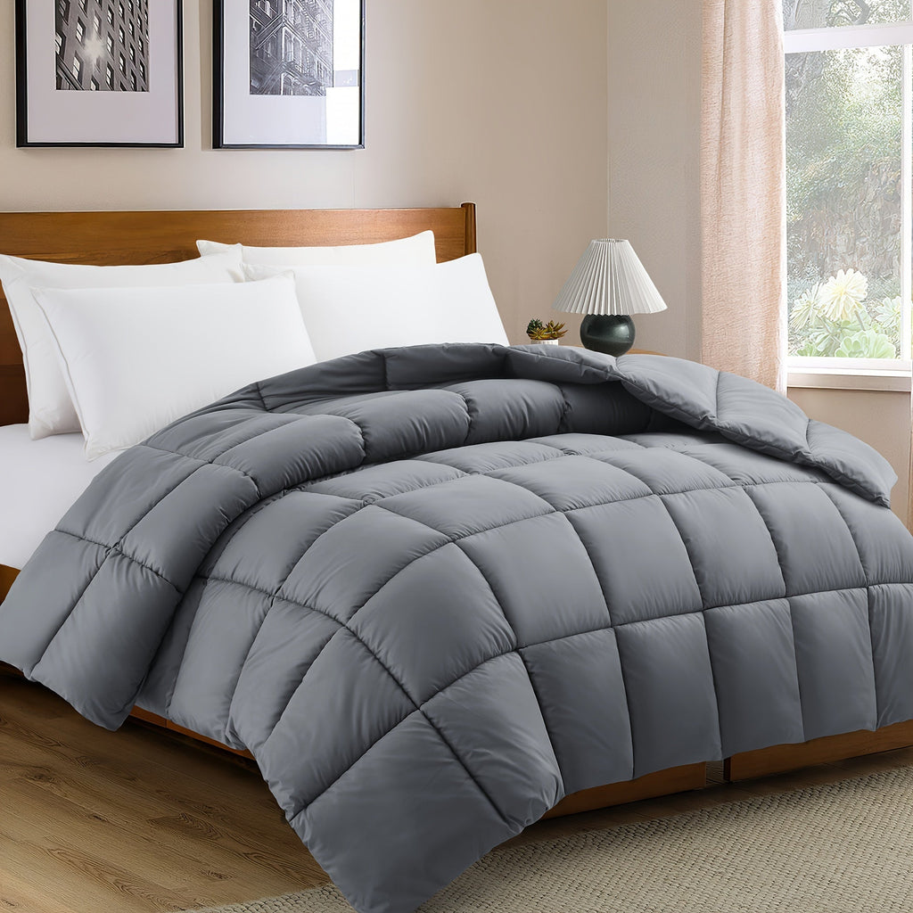 Luxury Seasonal Duvet with Reversible Design and Microfiber Filling