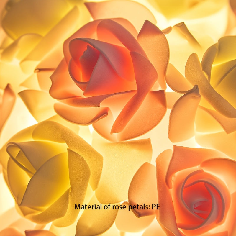 FloraGlow - Luxury Art Deco Rose USB Table Lamp