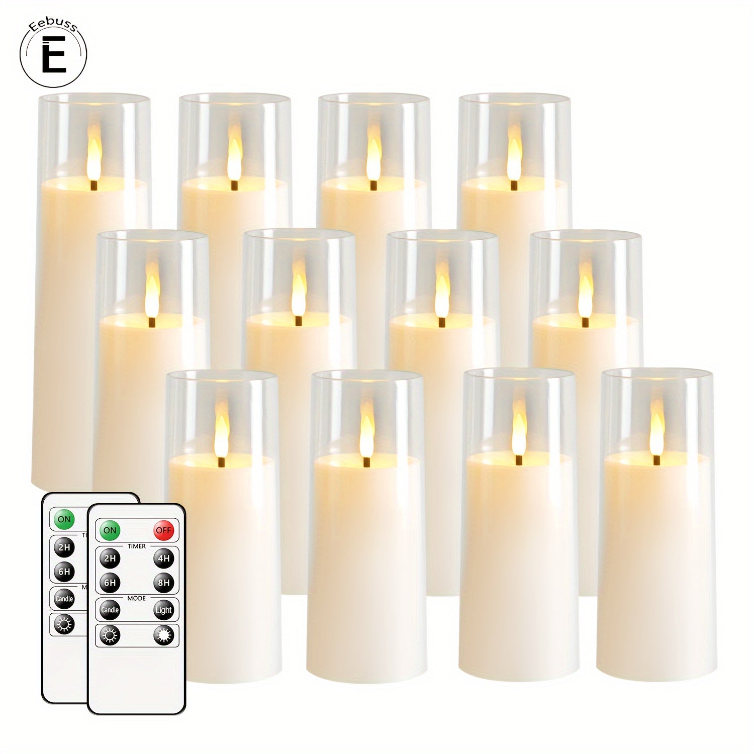 GlowCandle – Set of 5 LED Candles with Remote Control