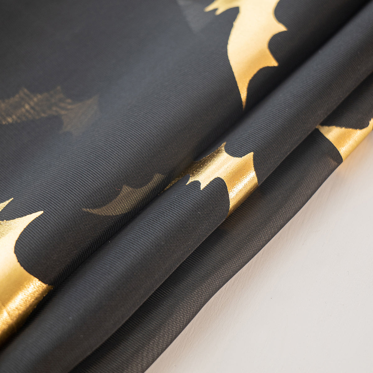 BatGlow Curtains - Elegant Bat Print on Transparent Polyester