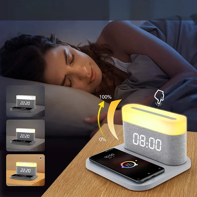 SmartCharge - Multifunctional Charging Station with Alarm and Night Light