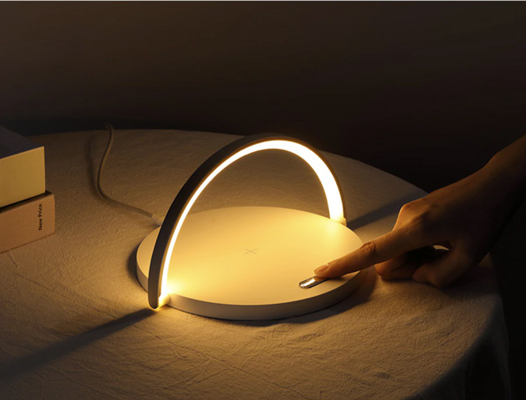 Bowlight Design™ - Stylish 3-in-1 Nightlight with Qi Charger