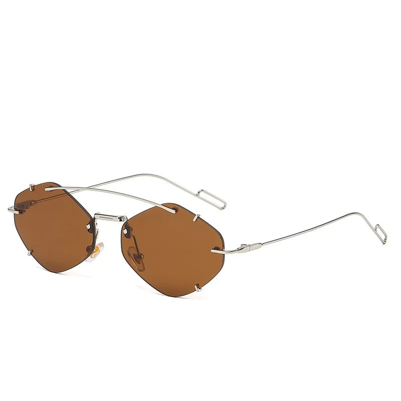Lucia Eyewear - Trendy Rimless Sunglasses