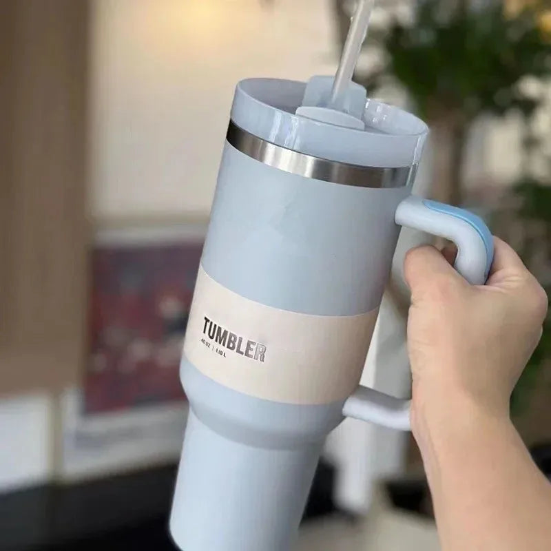 HydratePro Thermos Tumbler – 1180ml with Innovative FlowState Lid