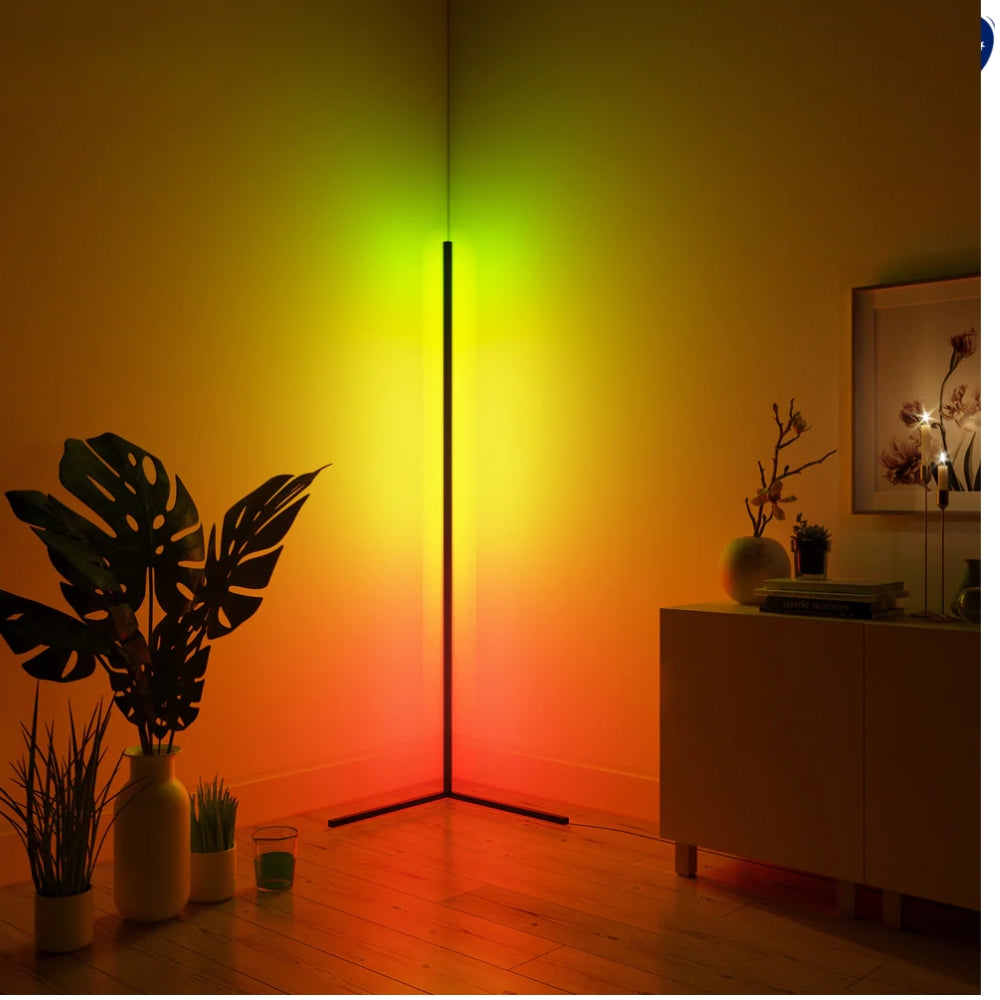 Minimalist LED Floor Lamp – Modern RGB Lamp with Remote Control