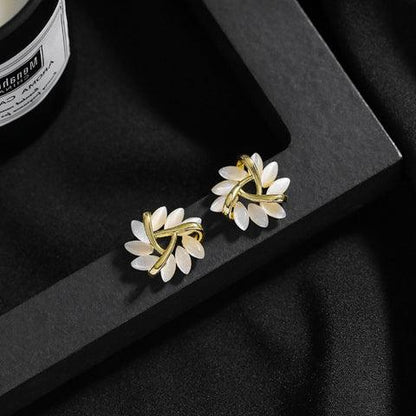 BlossomStud Earrings - Elegant Sakura Earrings