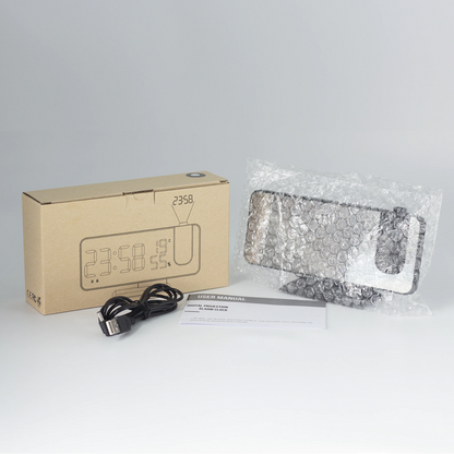 Astronatic™ Alarm Clock - LED Screen with 180° Projector