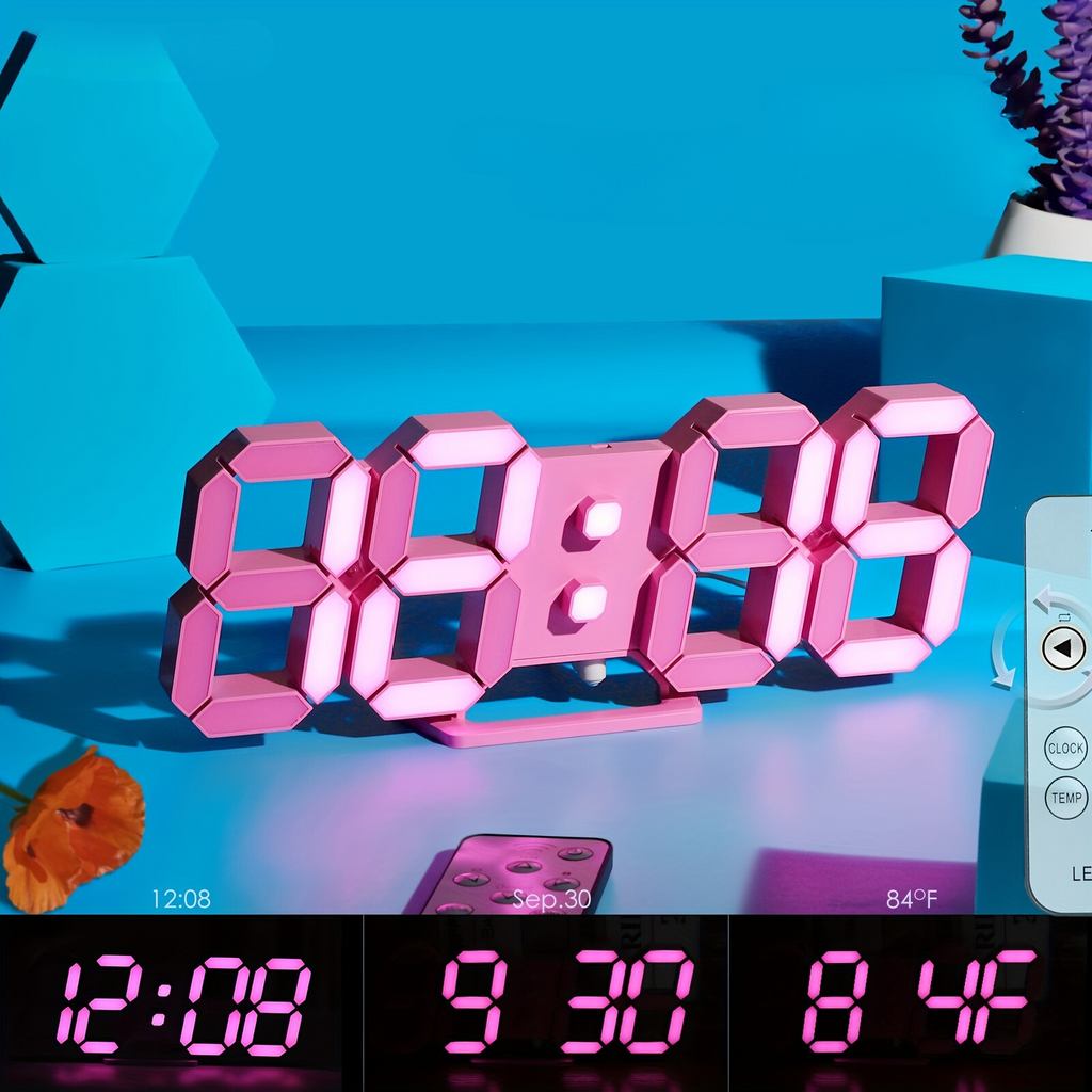 LuxTime – Stylish Digital LED Alarm Clock with Dimming