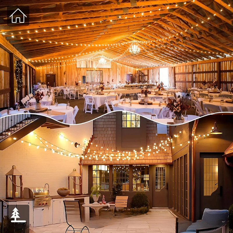 BrillanceVin G40 LED String Lights - Elegant Outdoor LED Lighting for Parties