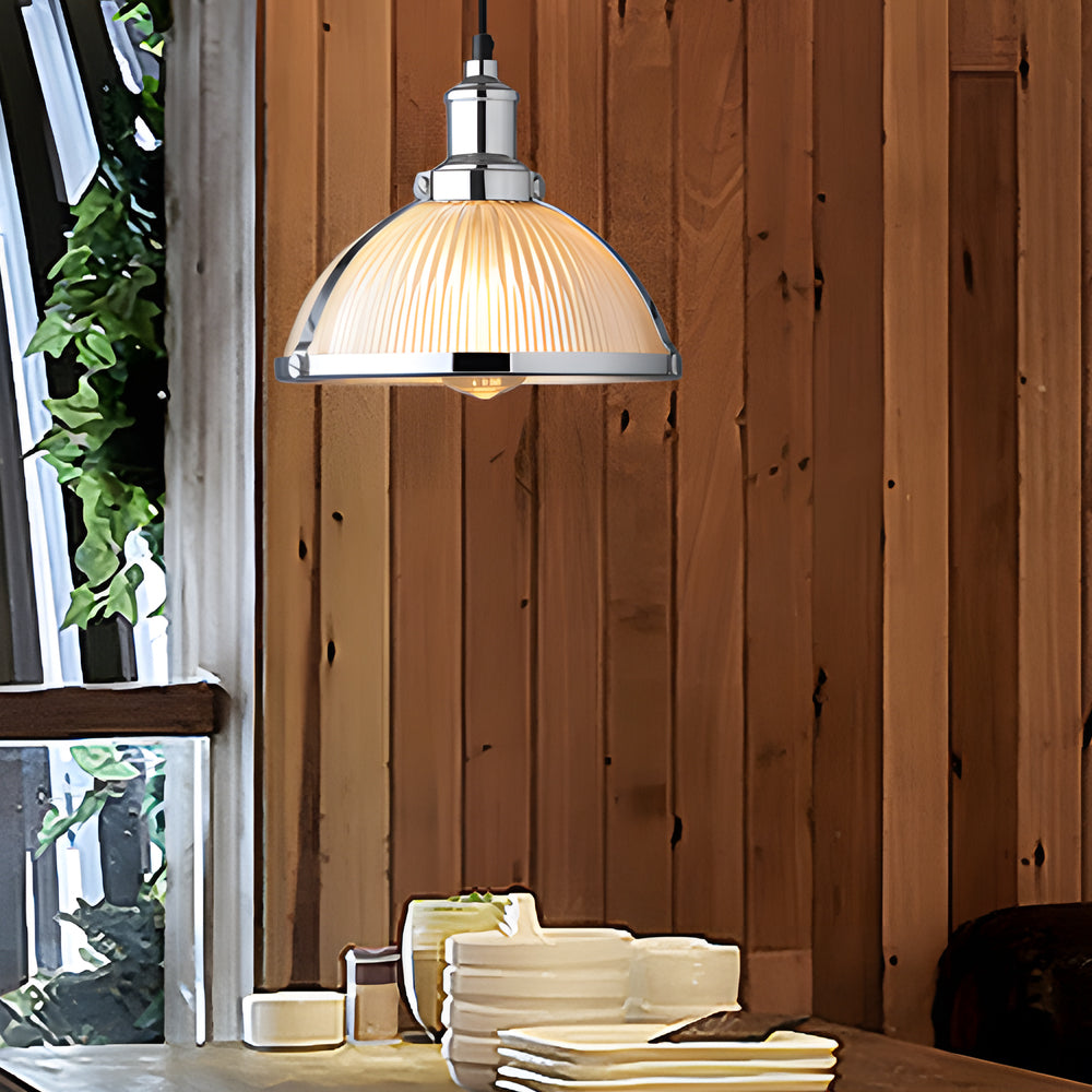 GlimmerLux Chandelier - Retro Striped Luxury Chandelier