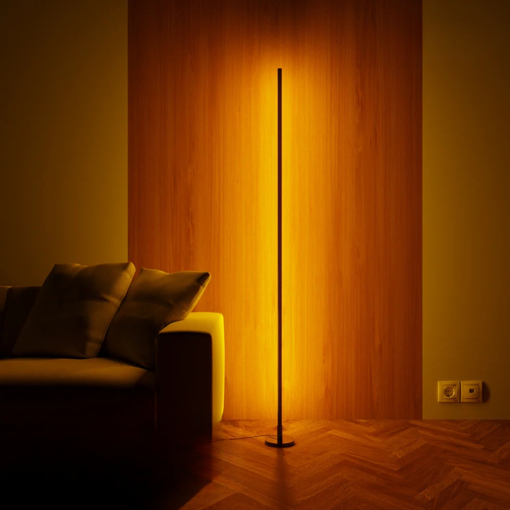 Aura LED Floor Lamp – Minimalist Color Lamp with Remote Control