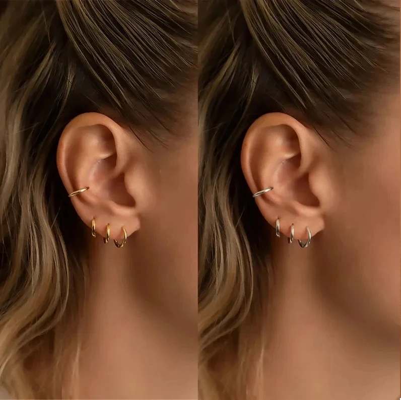 Sophia Hoop Earrings – Elegant Silver Earrings
