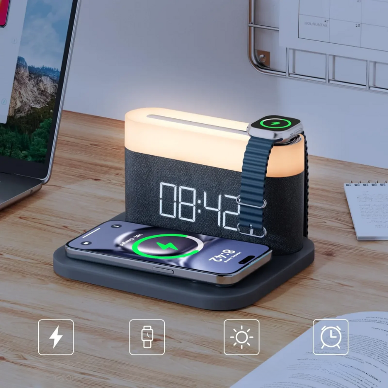 LuxeCharge Pro - Wireless Charger with Night Light