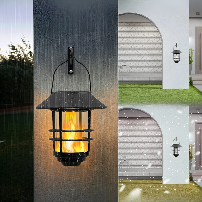 Flamma Glow - Enchanting Solar Wall Lights Set