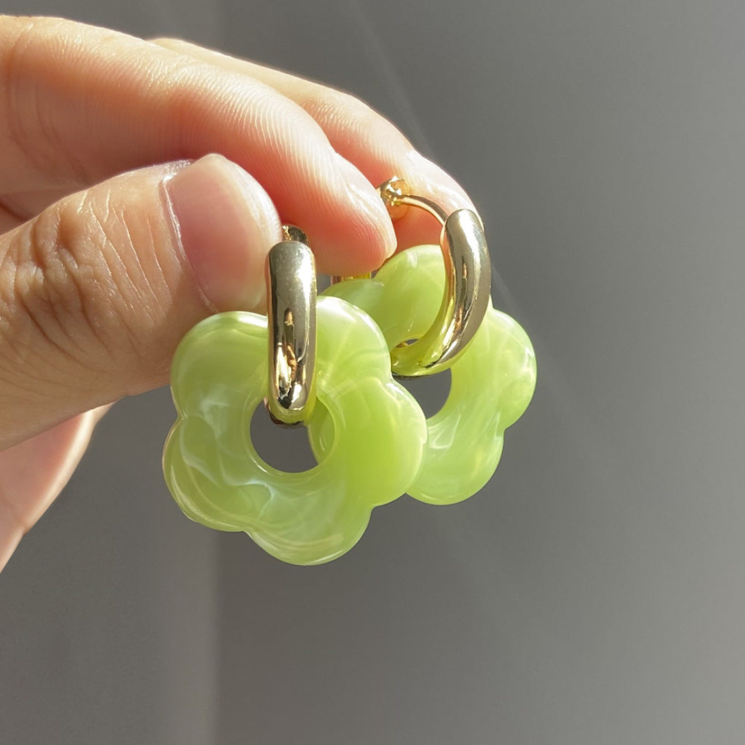 Valeria Earrings – Elegant Gold Floral Designs