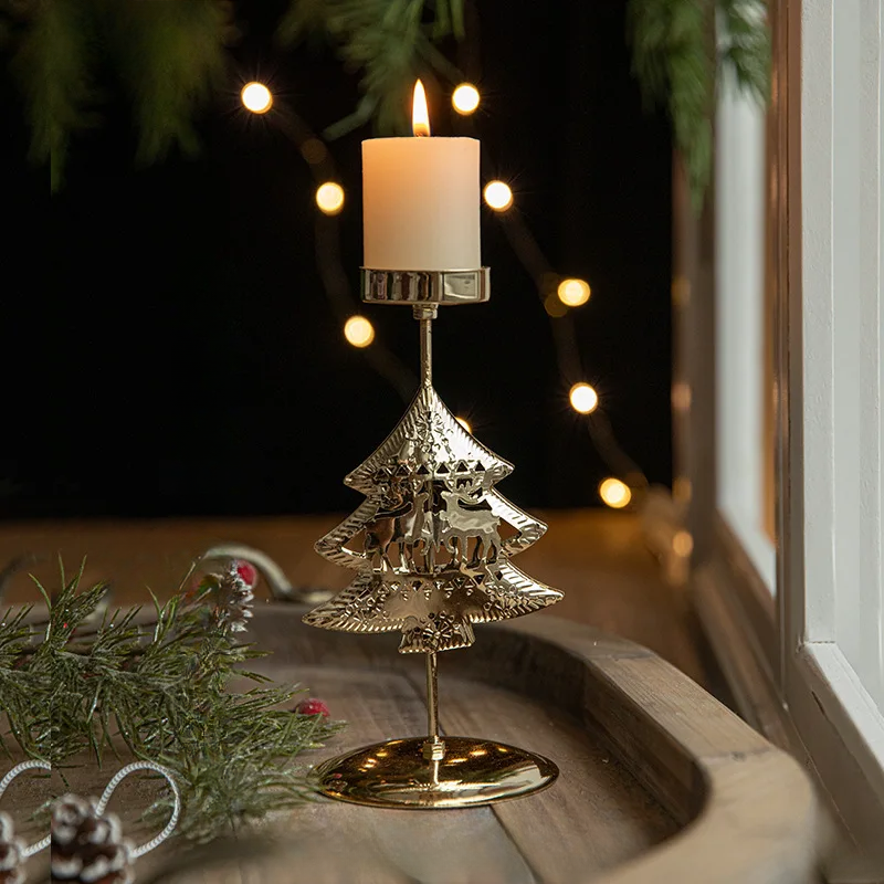 StarGlow Candle Holder - Elegant Gold Decoration for the Holidays