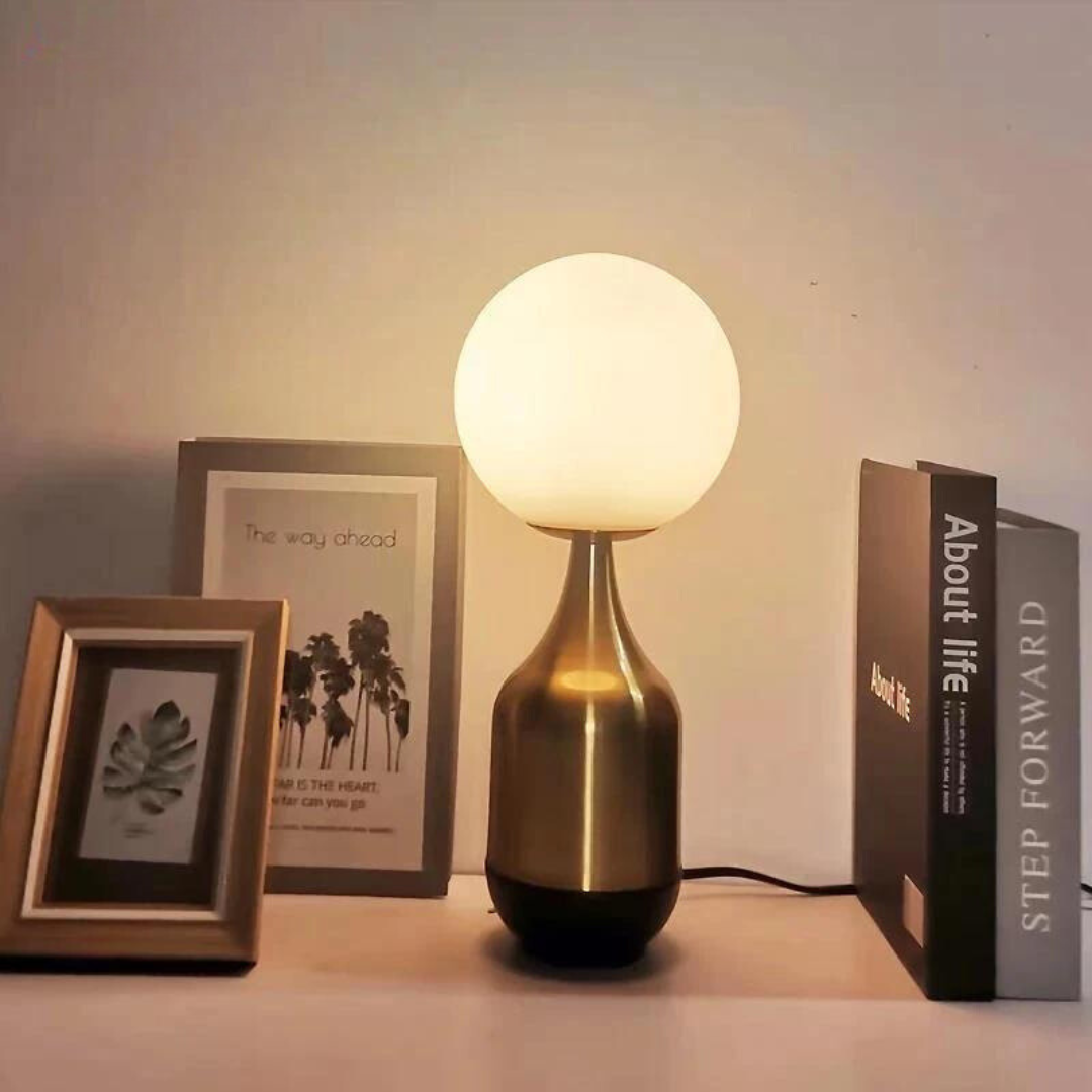 Nordic Elegance Lamp - Glass Globe Lamp for Atmospheric Lighting