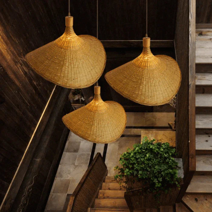 RusticWeave Light – Elegant Rattan Pendant Lamp