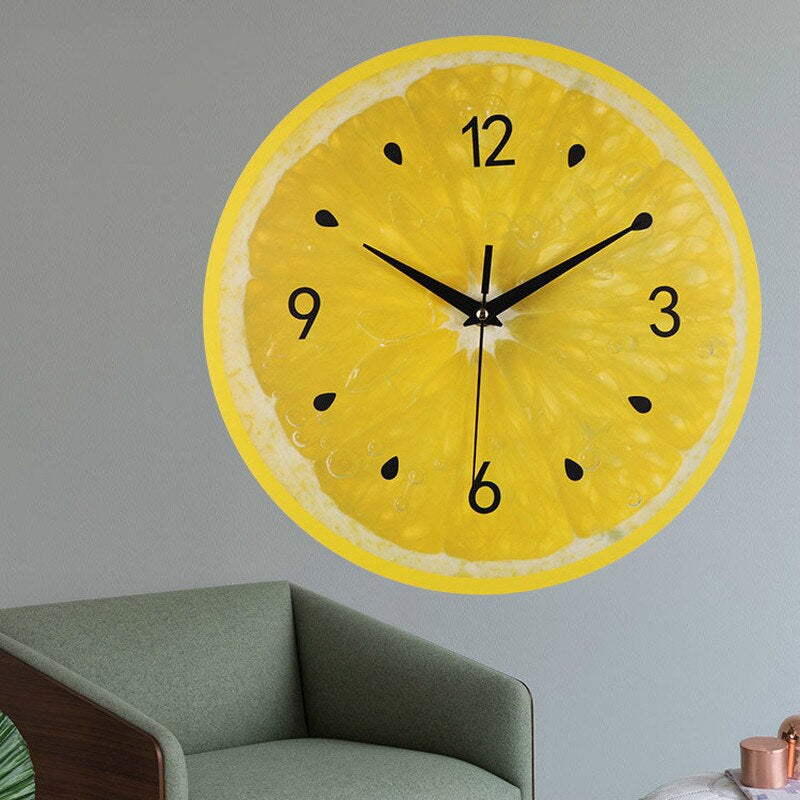 Lemon-Inspired Wall Clock for a Cheerful Kitchen