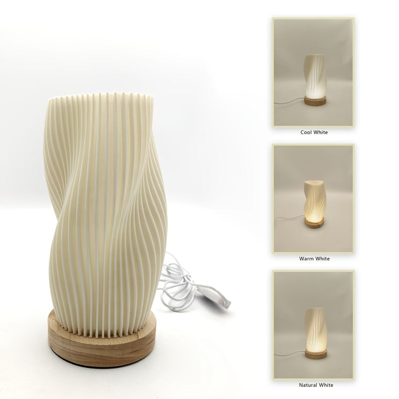 CozyLight – Dimmable LED Night Lamp with Wood