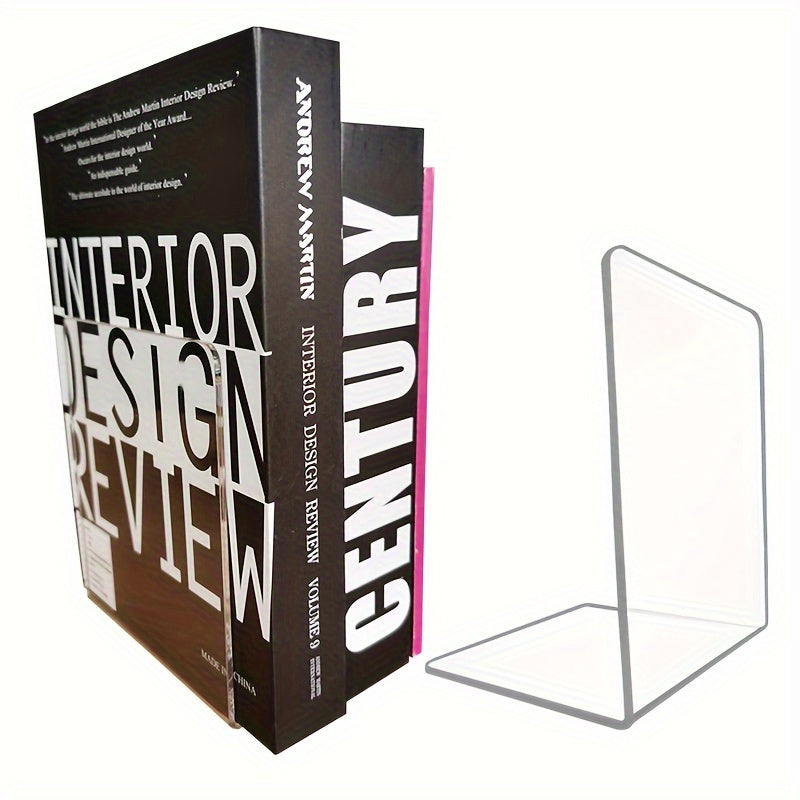 ClearView - Elegant L-Shaped Acrylic Book Stand