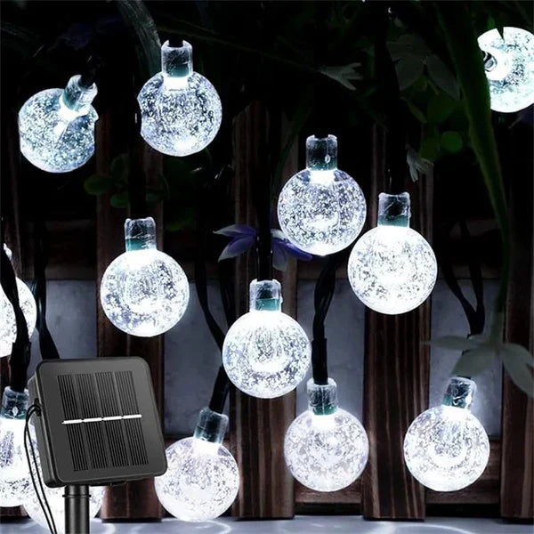 TwinkleGlow - Enchanting Outdoor Solar String Lights