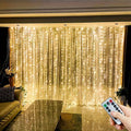 LuxeGlow – USB LED Curtain Lighting for Parties